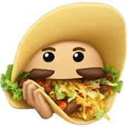 eating tacos  sticker