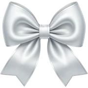 White bow sticker