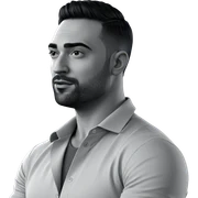 monochrome portrait of a man sticker