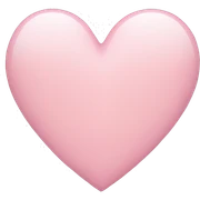 Light pink heart sticker
