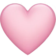 light pink heart sticker