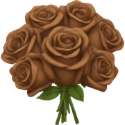 Brown roses bouquet  sticker