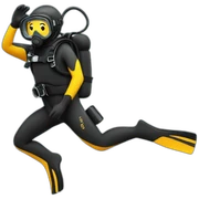 scuba diver sticker