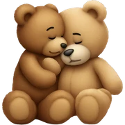 teddy bear kissing another teddy bear sticker