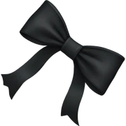 black bow sticker