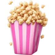 Pink popcorn sticker