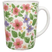 floral mug sticker