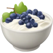 yoghurt bowl with grapes and blueberries sticker
