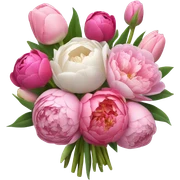 pink flower bouquet  sticker