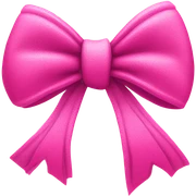 Pink bow sticker