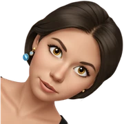elegant girl with earrings sticker