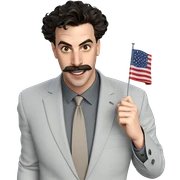 american gentleman in suit sticker