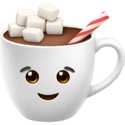 Hot chocolate with marshmallows  sticker
