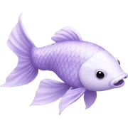 Pastel purple koi sticker