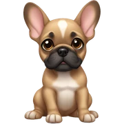Fawn frenchie pup sticker