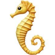 Sea horse sticker