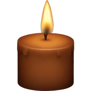 brown candle sticker
