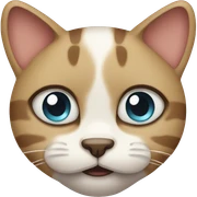 Crying cat sticker