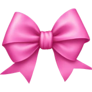 pink bow sticker