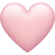 pastel pink heart sticker
