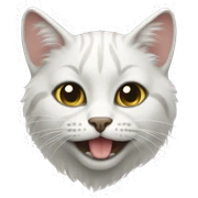 Gato blanco  sticker