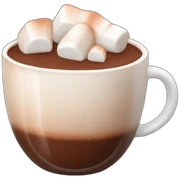 hot chocolate with marshmallows sticker