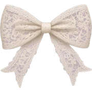 Lace bow  sticker