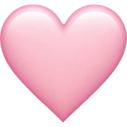 Light pink heart sticker