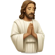 Jesus praying sticker