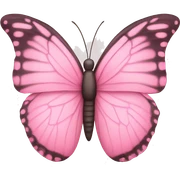 Baby pink butterfly sticker