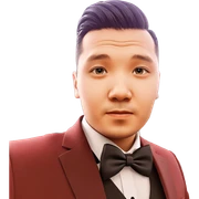 formal boy with bowtie sticker