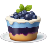 A blueberry pudding sticker