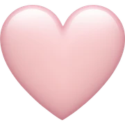 light pink heart  sticker