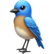 Blue bird sticker
