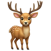 Deer with bow sticker