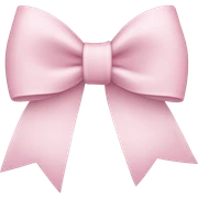 Light pink bow sticker