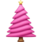 Pink Christmas tree  sticker