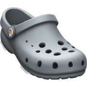 grey crocs  sticker