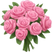 pink bouquet sticker