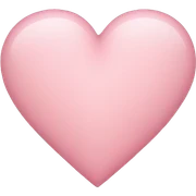 light pink heart sticker