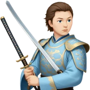 Elegant Samurai sticker