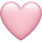light pink heart sticker