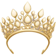 small elegant gold tiara iphone sticker