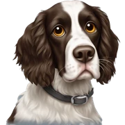 Springer spaniel munsterlander crossbredd sticker