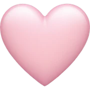 Light pink heart sticker