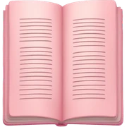 Light pink book sticker
