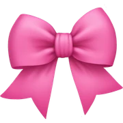 Pink bow sticker