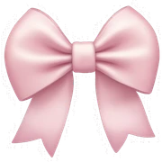 Light pink bow  sticker