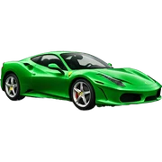 ferrari verde sticker