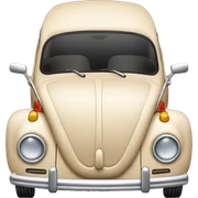 beige volkswagen bug sticker
